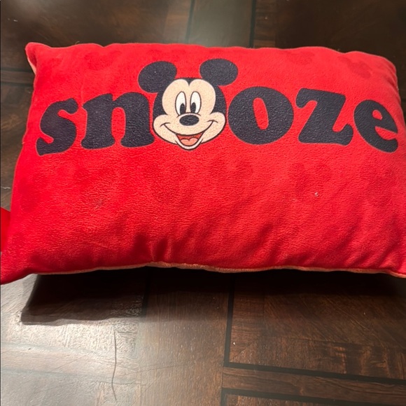 Disney Red Mickey Mouse Snooze Pillow - Picture 1 of 1